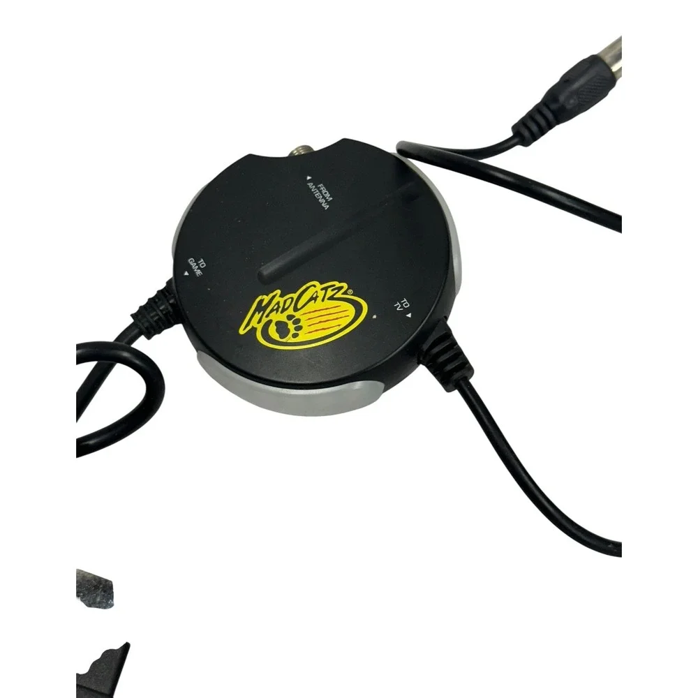 Mad Catz Universal RF Adapter 6004 for Xbox PlayStation N64 GameCube Black